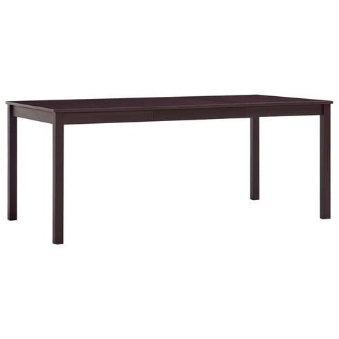 Maison Madeleine -  11 Piece Dining Set Pinewood Dark Brown